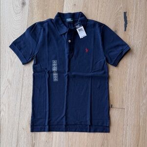 Polo by Ralph Lauren Navy Short-Sleeve Polo with Red Pony
